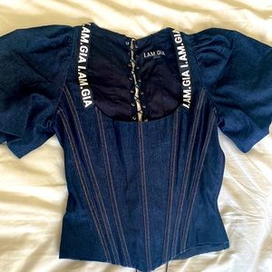 I.AM.GIA Chelsey corset denim blue